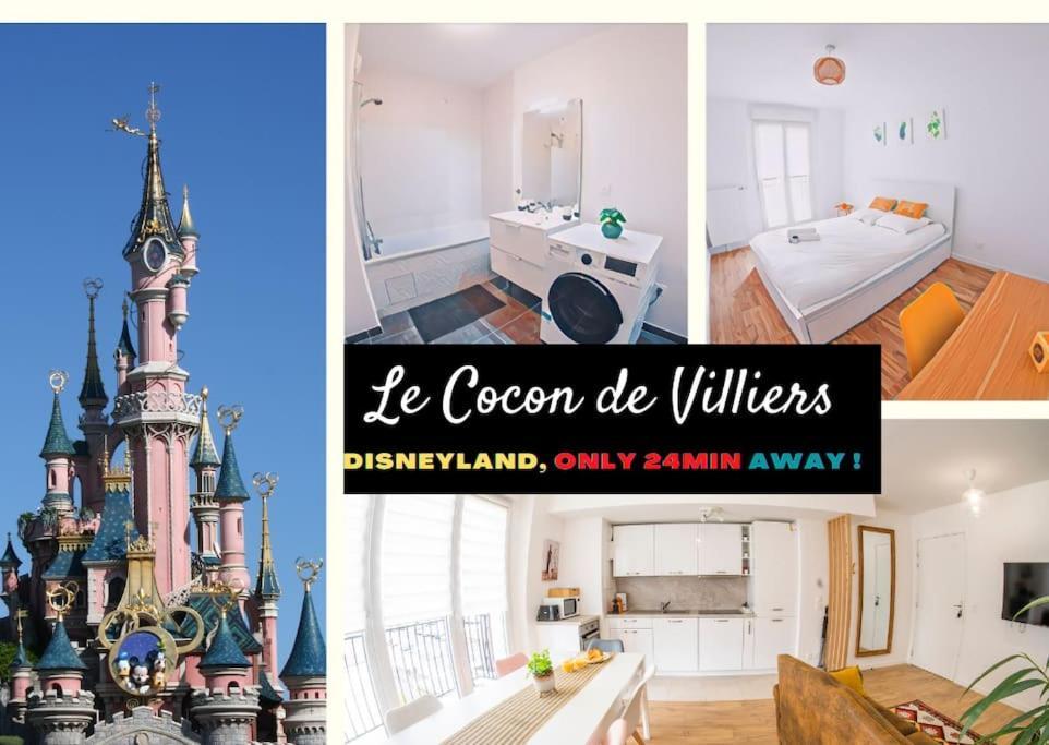 Paris & Disneyland - 2Min From Train Station - Free Private Parking Villiers-sur-Marne Eksteriør bilde