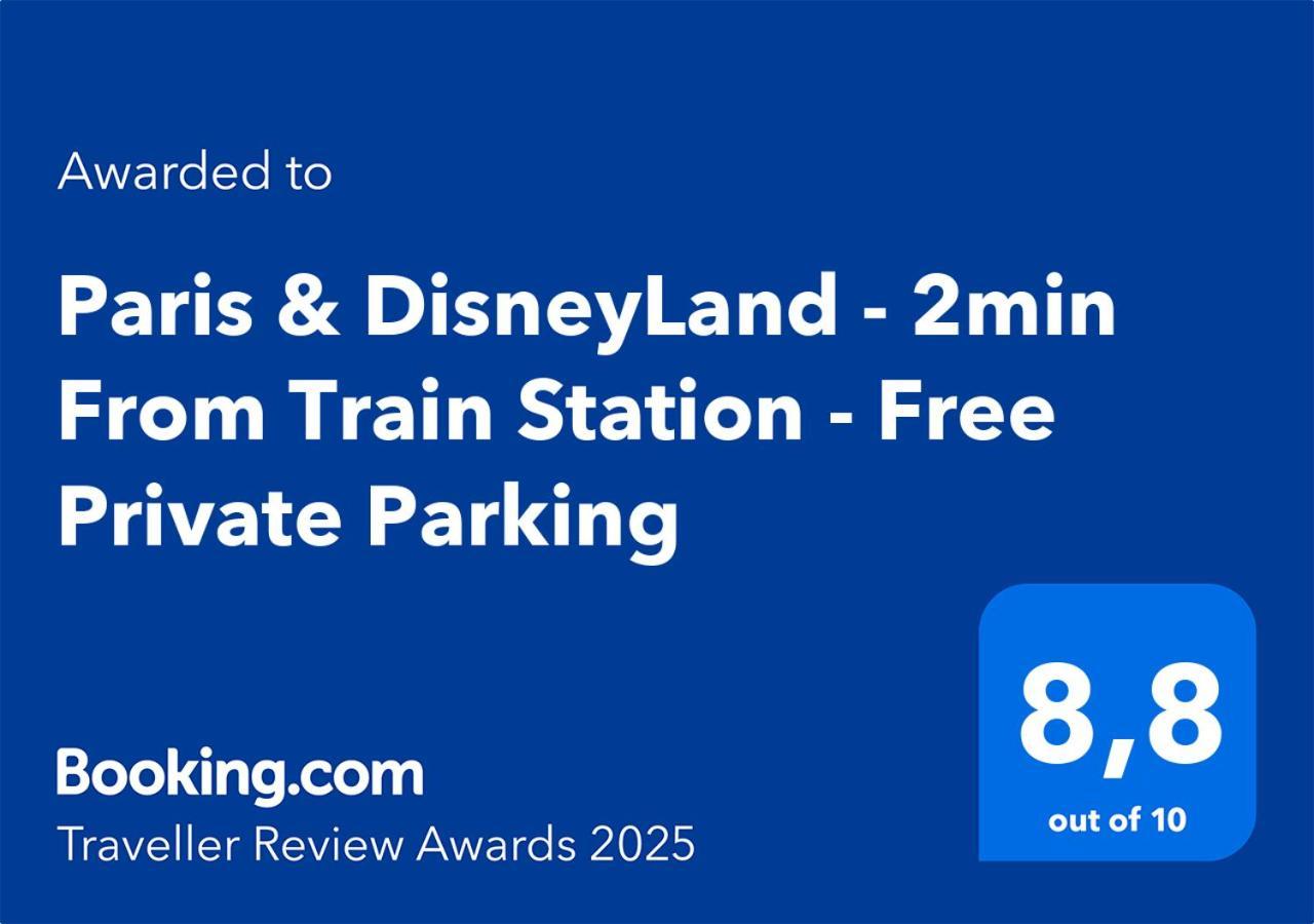 Paris & Disneyland - 2Min From Train Station - Free Private Parking Villiers-sur-Marne Eksteriør bilde